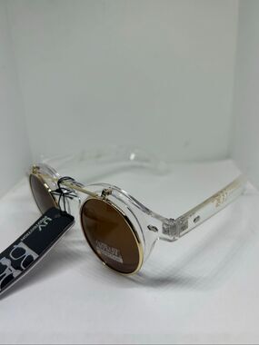 Flip Up Hippie Retro Round Sunglasses
